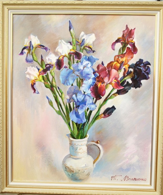 Irises by Tania Matvienko